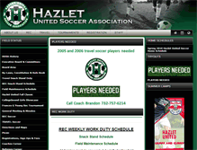 Tablet Screenshot of hazletsoccer.org